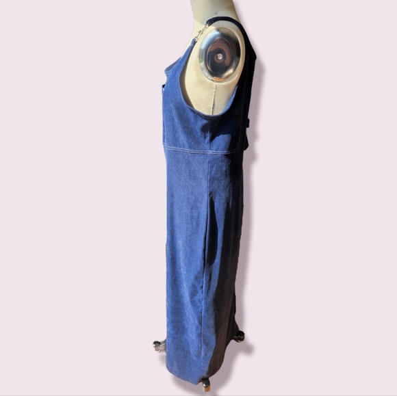 Vintage- 90s Maxi Overall Dress- Size M - Picture 2 of 6